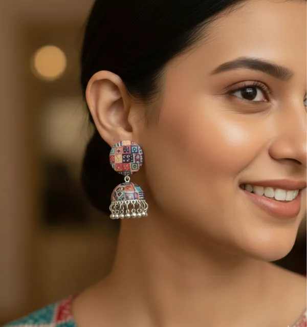 Multicolor_Jaipuri_Jhumka_Earrings_For_Women